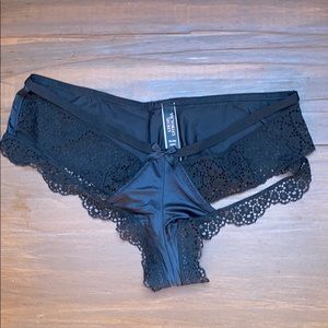 Satin and lace pantie